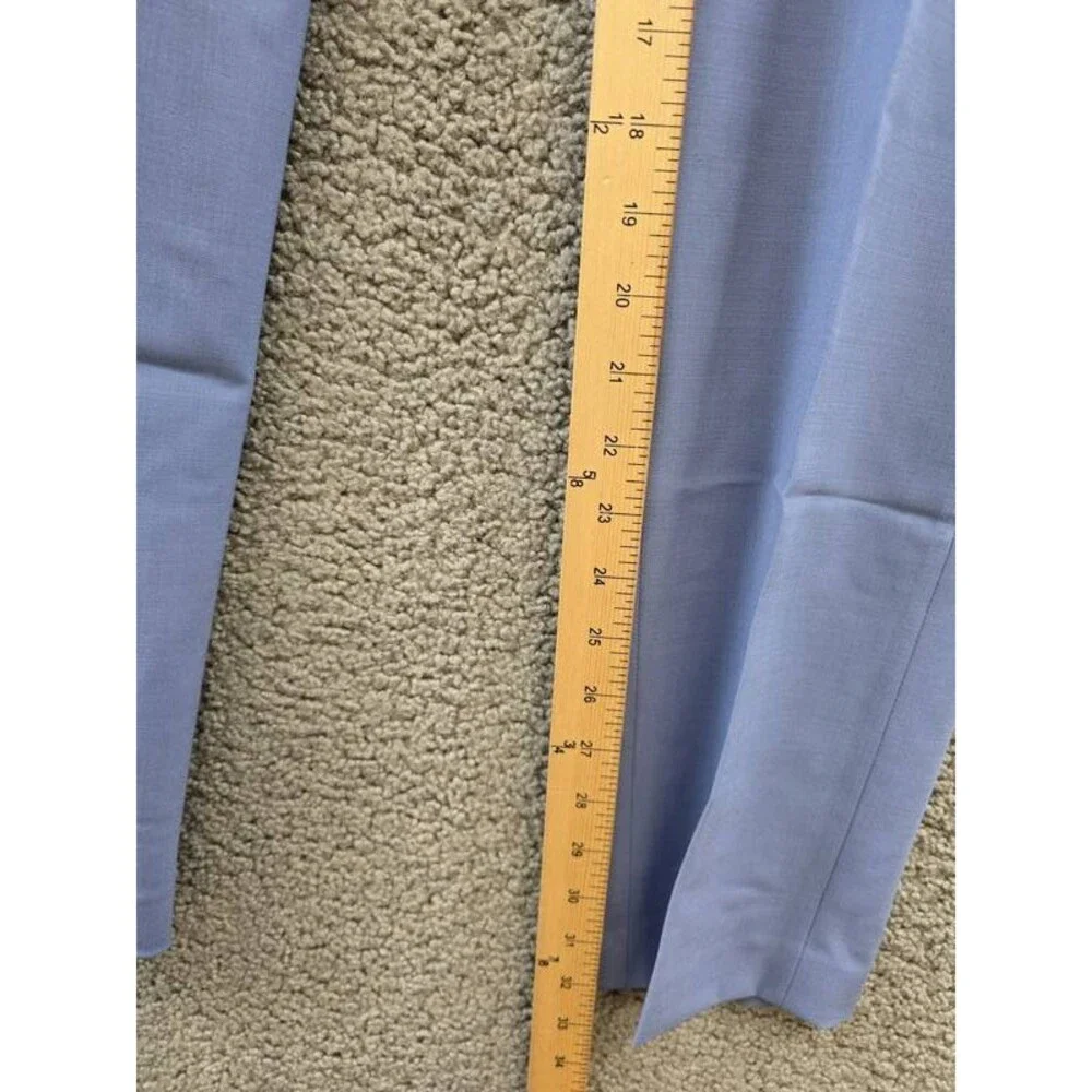 Bar III Slim Fit Dress Pants Men's 30Wx32L Light Blue Wool Blend Zip/Button